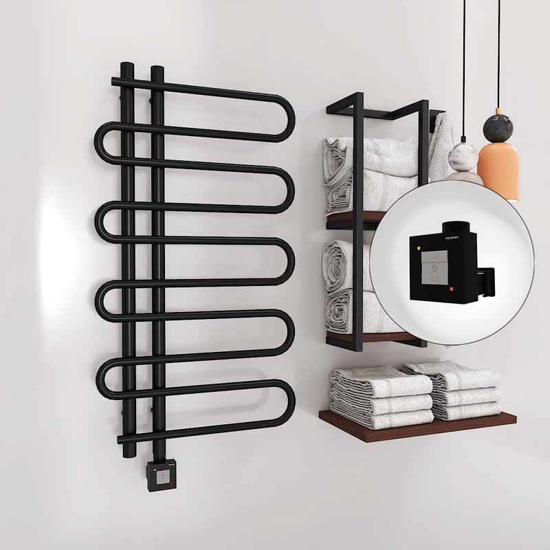 Zante Electric Towel Warmer 500x1000 Matte Black Ktx1 300 W