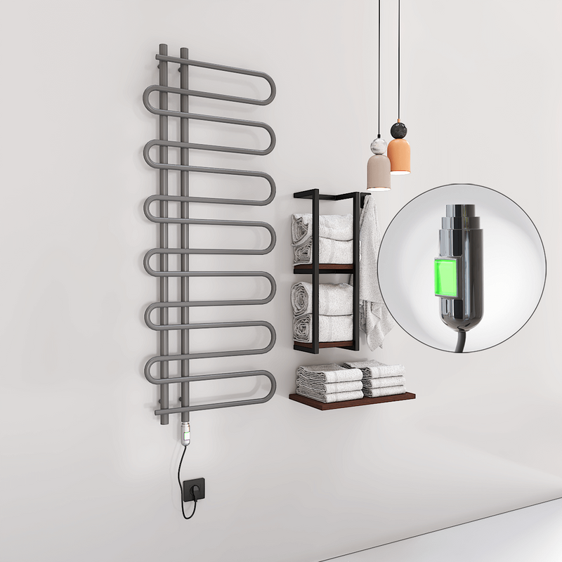 Zante Electric Towel Warmer 600x1400 Anthracite (On/Off) 300 W