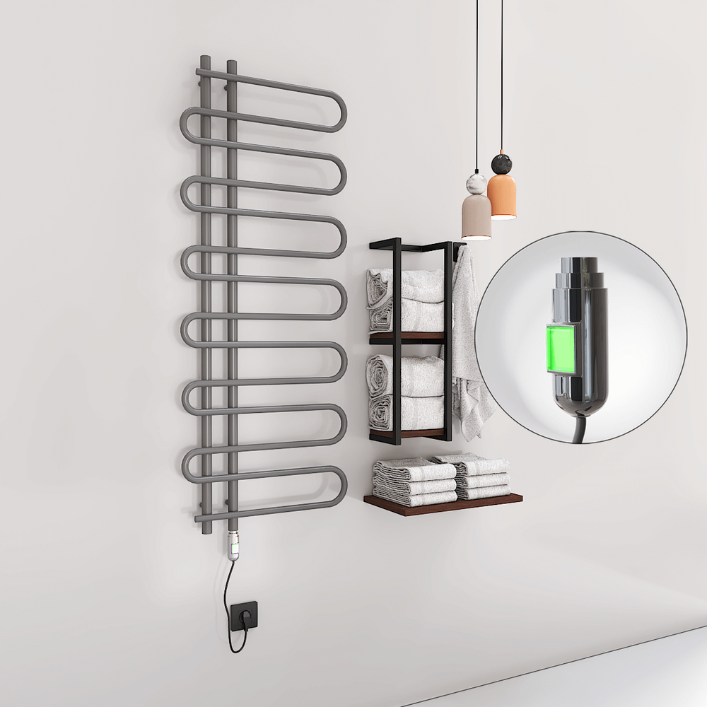 Zante Elektrikli Havlupan 600x1400 Antrasit (On/Off Düğmeli) 600W - 1
