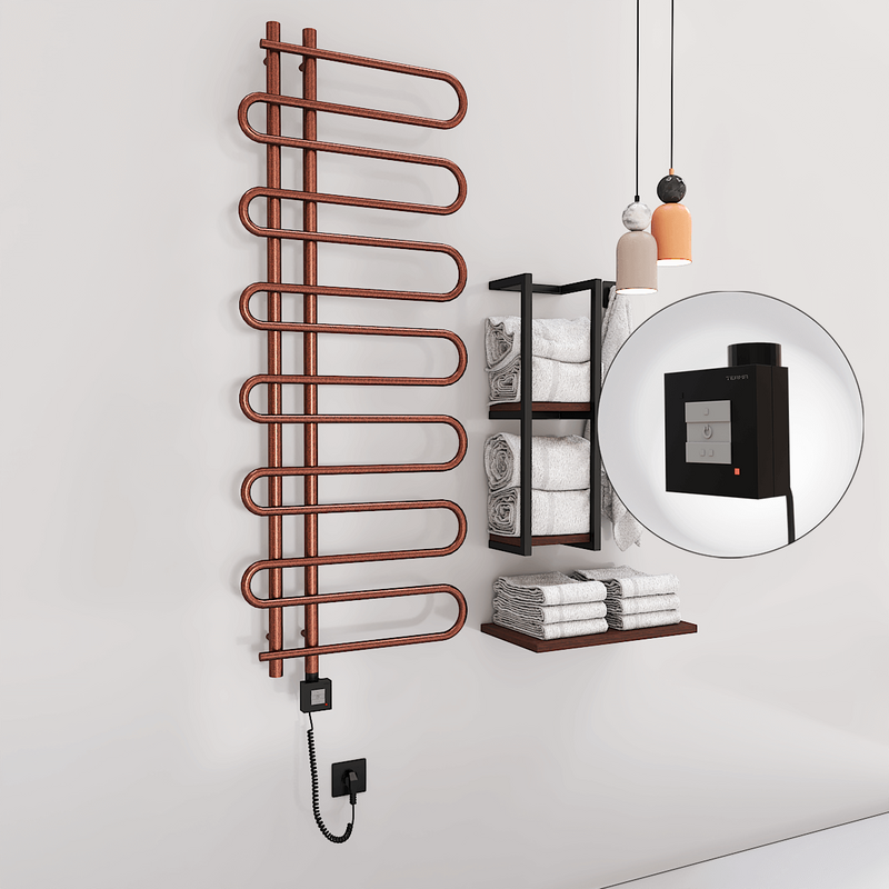 Zante Elektrikli Havlupan 600x1400 Bakır Eskitme (KTX1 Termostat) 300W Spiral Kablolu