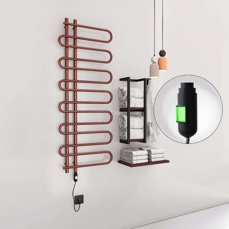 Zante Elektrikli Havlupan 600x1400 Bakır Eskitme (On/Off Düğmeli) 300W 