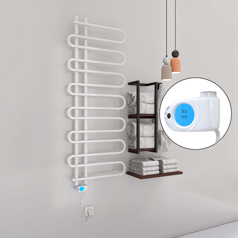 Zante Sèche Serviettes Electrique 600 Watt 600x1400 Blanc (Thermostat Musa)