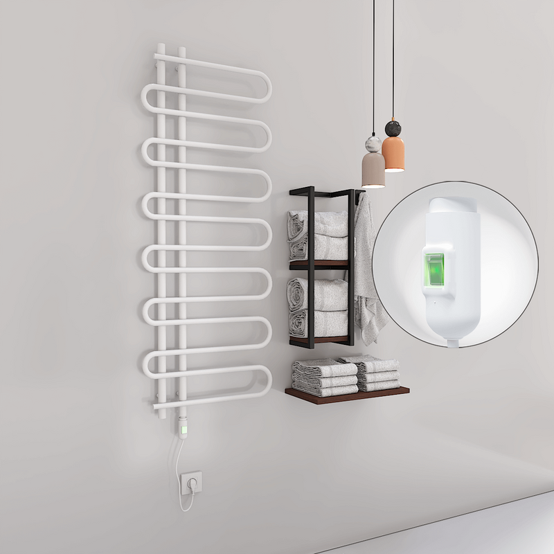 Zante Sèche Serviettes Electrique 600 Watt 600x1400 Blanc (On/Off)