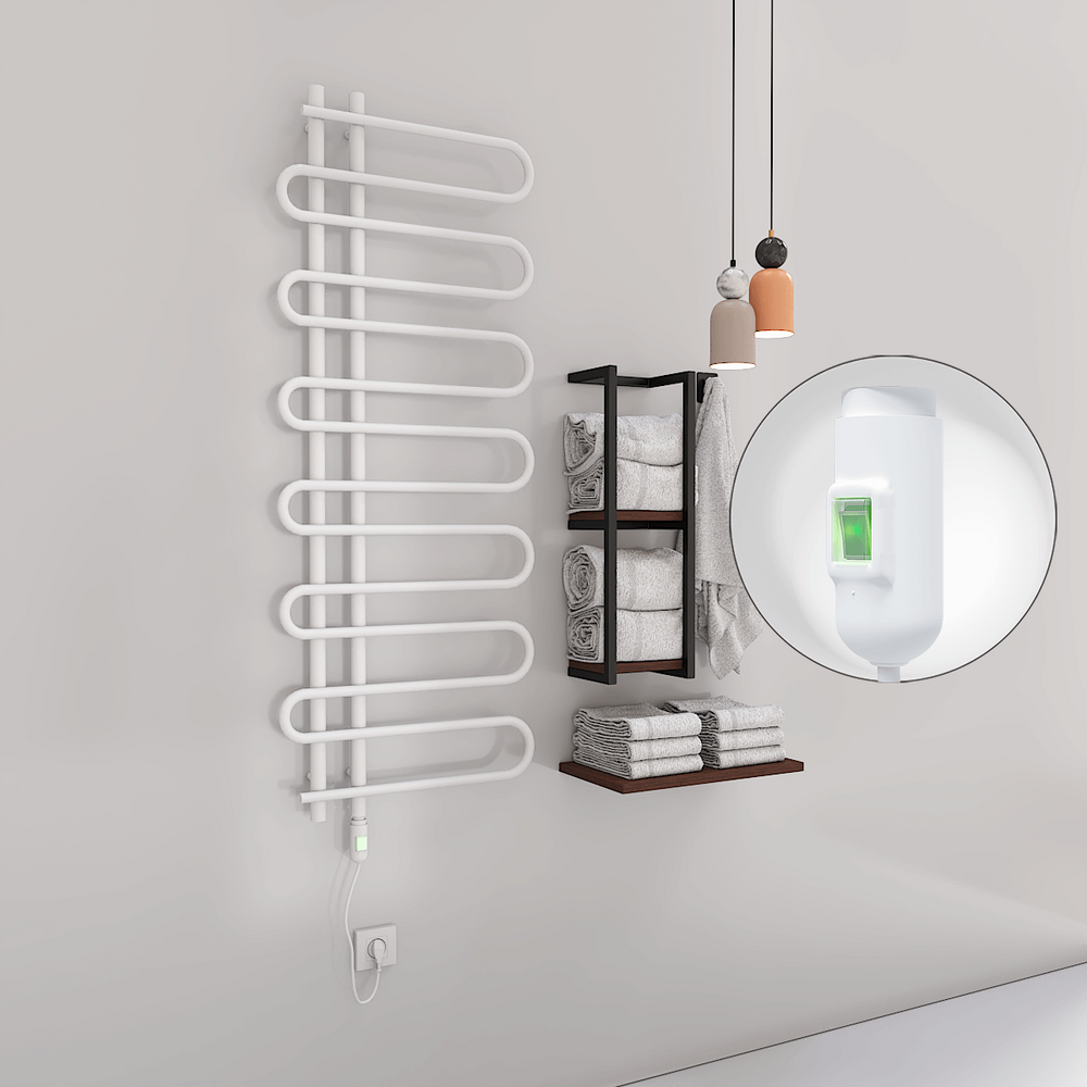 Zante Elektrikli Havlupan 600x1400 Beyaz (On/Off Düğmeli) 600W - 1