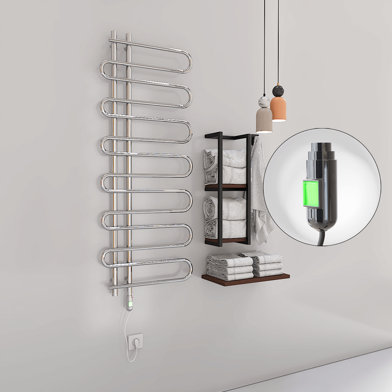 Zante Electric Towel Warmer 300 Watt 600x1400 Chrome (On/Off)