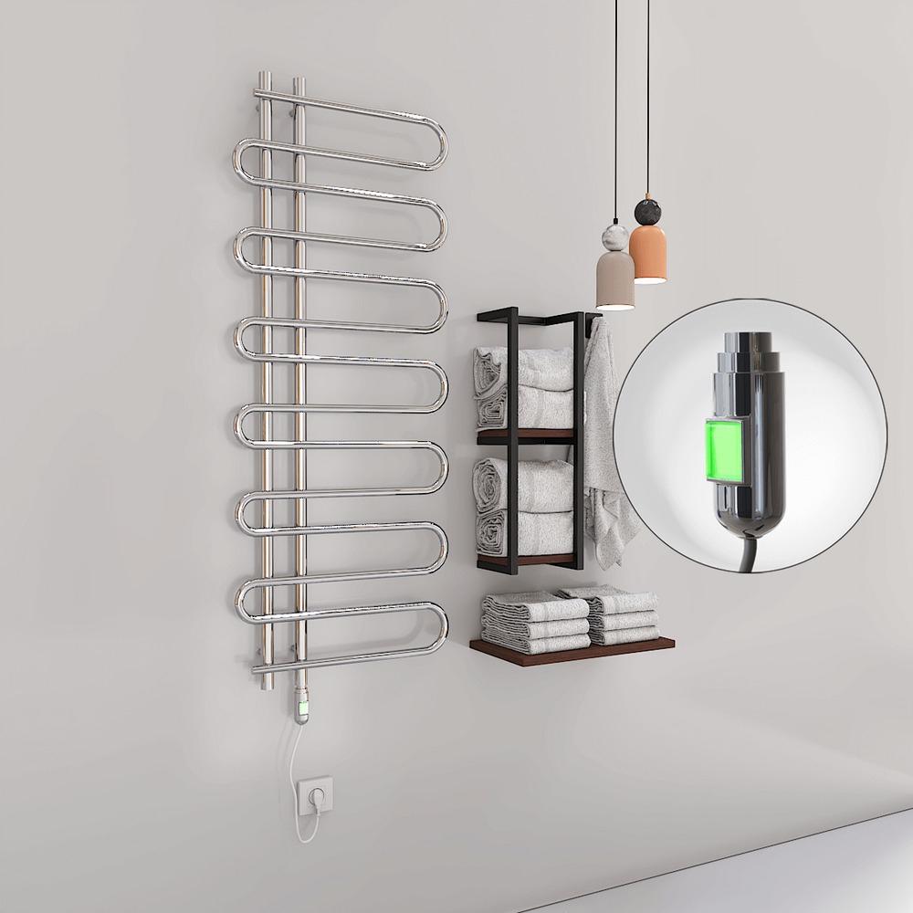 Zante Elektrikli Havlupan 600x1400 Krom (On/Off Düğmeli) 300W - 1