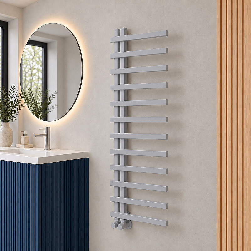 Zap Decorative Towel Rail 500x1800 Grey