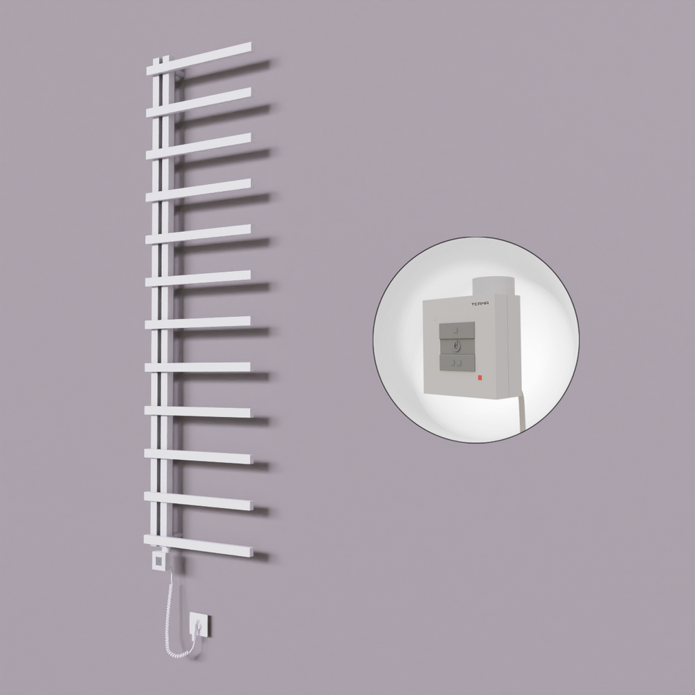 Zap Dekoratif Elektrikli Havlupan 500x1150 Beyaz (KTX1 Termostat) 300W Spiral Kablolu - 1