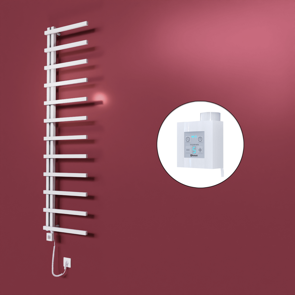 Zap Dekoratif Elektrikli Havlupan 500x1150 Beyaz (KTX4 Termostat) 300W Spiral Kablolu - 1