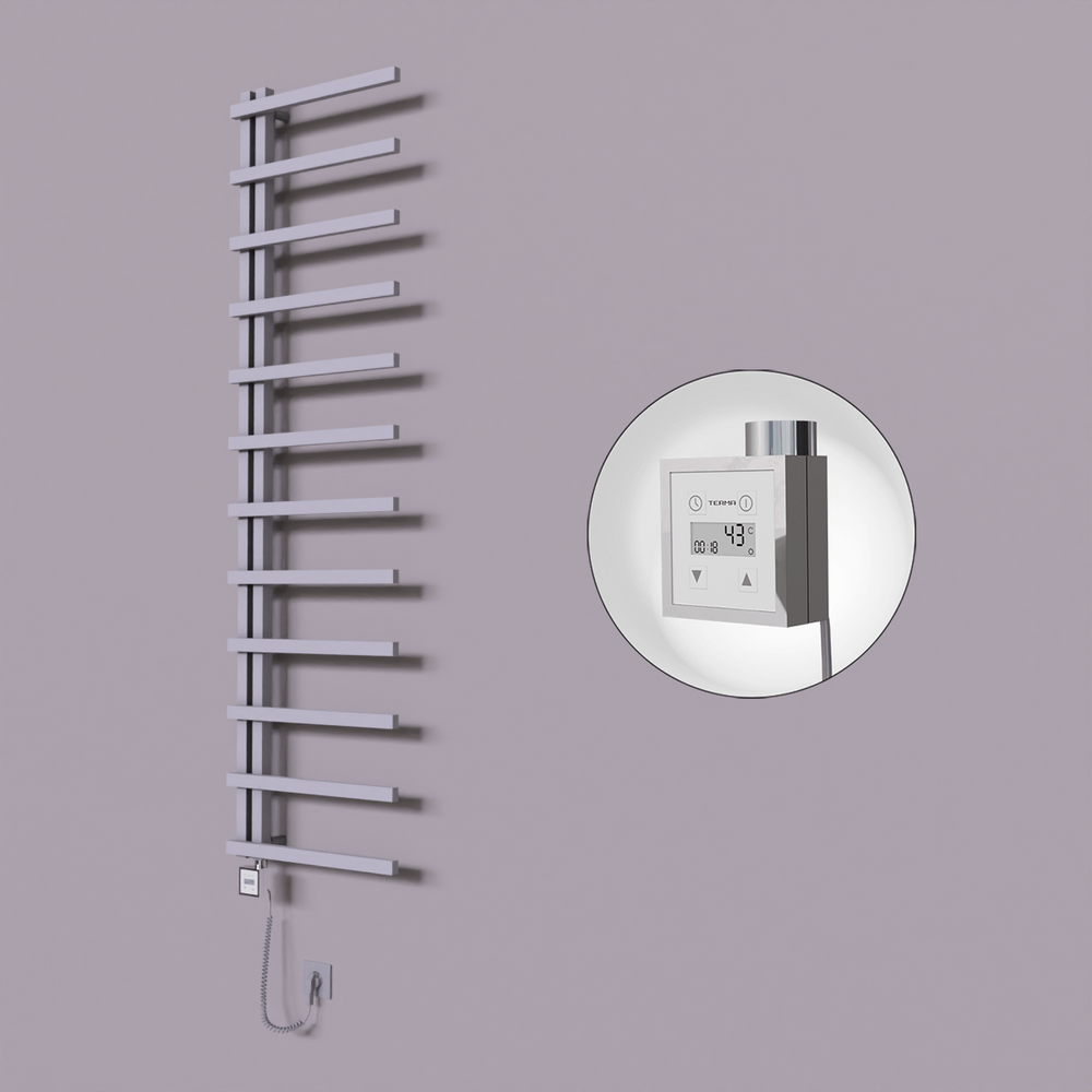 Zap Dekoratif Elektrikli Havlupan 500x1150 Gri (KTX3 Termostat) 300W Spiral Kablolu - 1