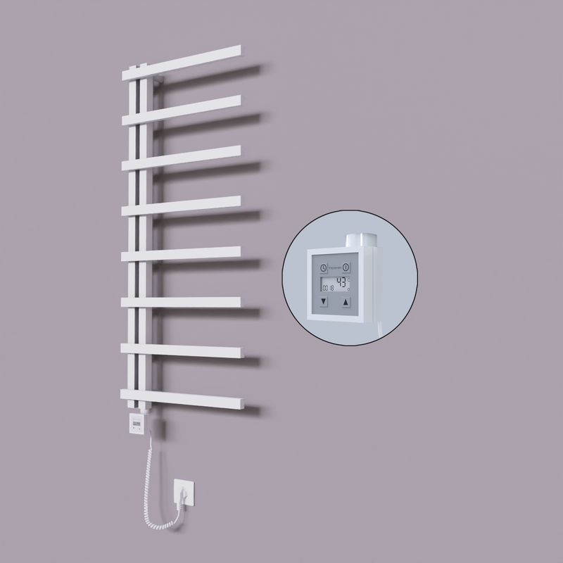Zap Dekoratif Elektrikli Havlupan 500x1800 Beyaz (KTX3 Termostat) 600W Spiral Kablolu 