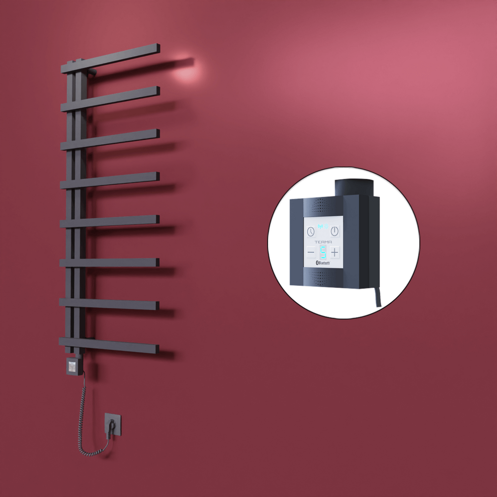 Zap Dekoratif Elektrikli Havlupan 500x1800 Koyu Antrasit (KTX4 Termostat) 600W Spiral Kablolu - 1