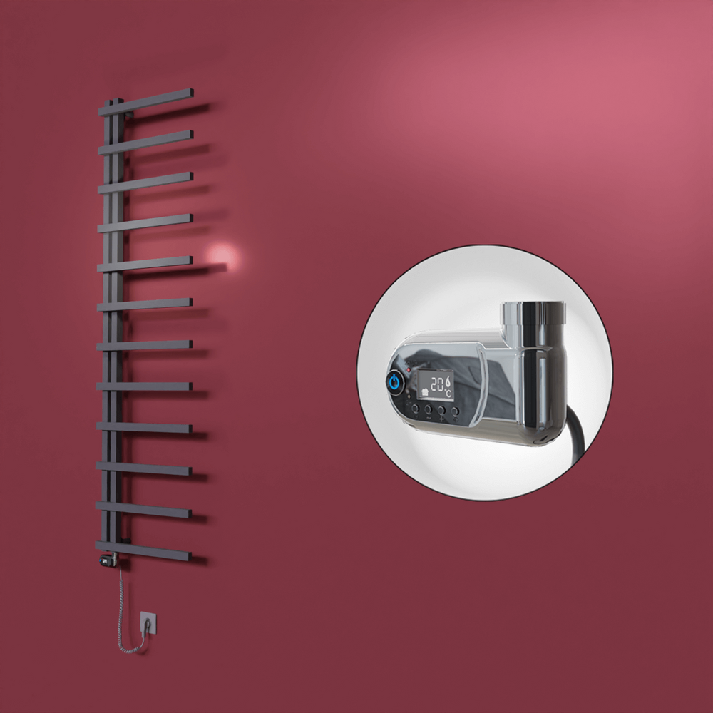 Zap Dekoratif Elektrikli Havlupan 500x1800 Koyu Antrasit (Thesis Termostat) 600W - 1