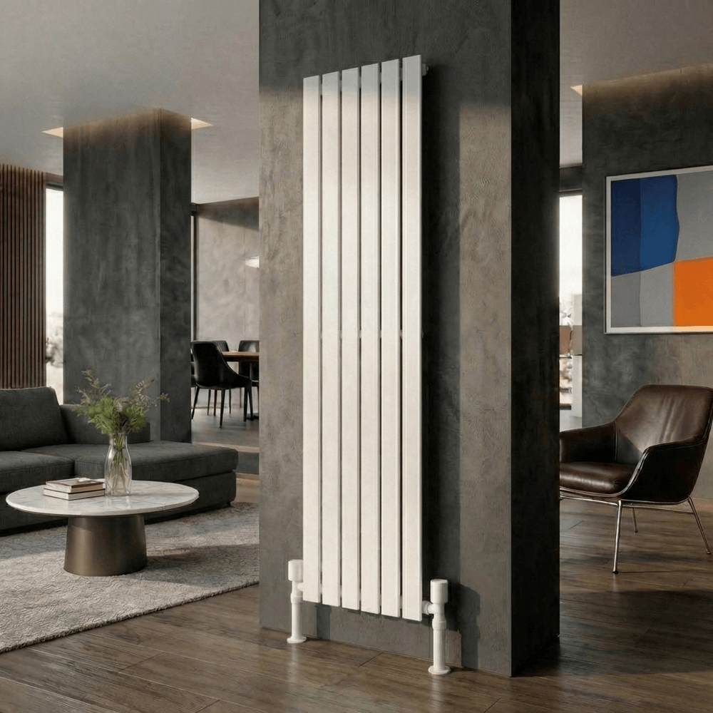Zen Çelik Dekoratif Radyatör 1800x452 Beyaz - 1
