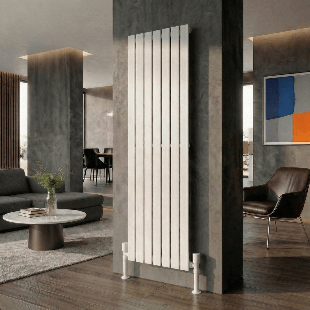 Zen Çelik Dekoratif Radyatör 1800x528 Beyaz - 1