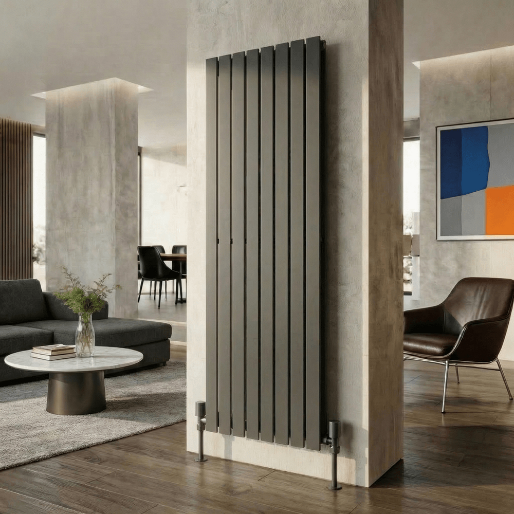 Zen Çelik Dekoratif Radyatör 1800x604 Antrasit - 1