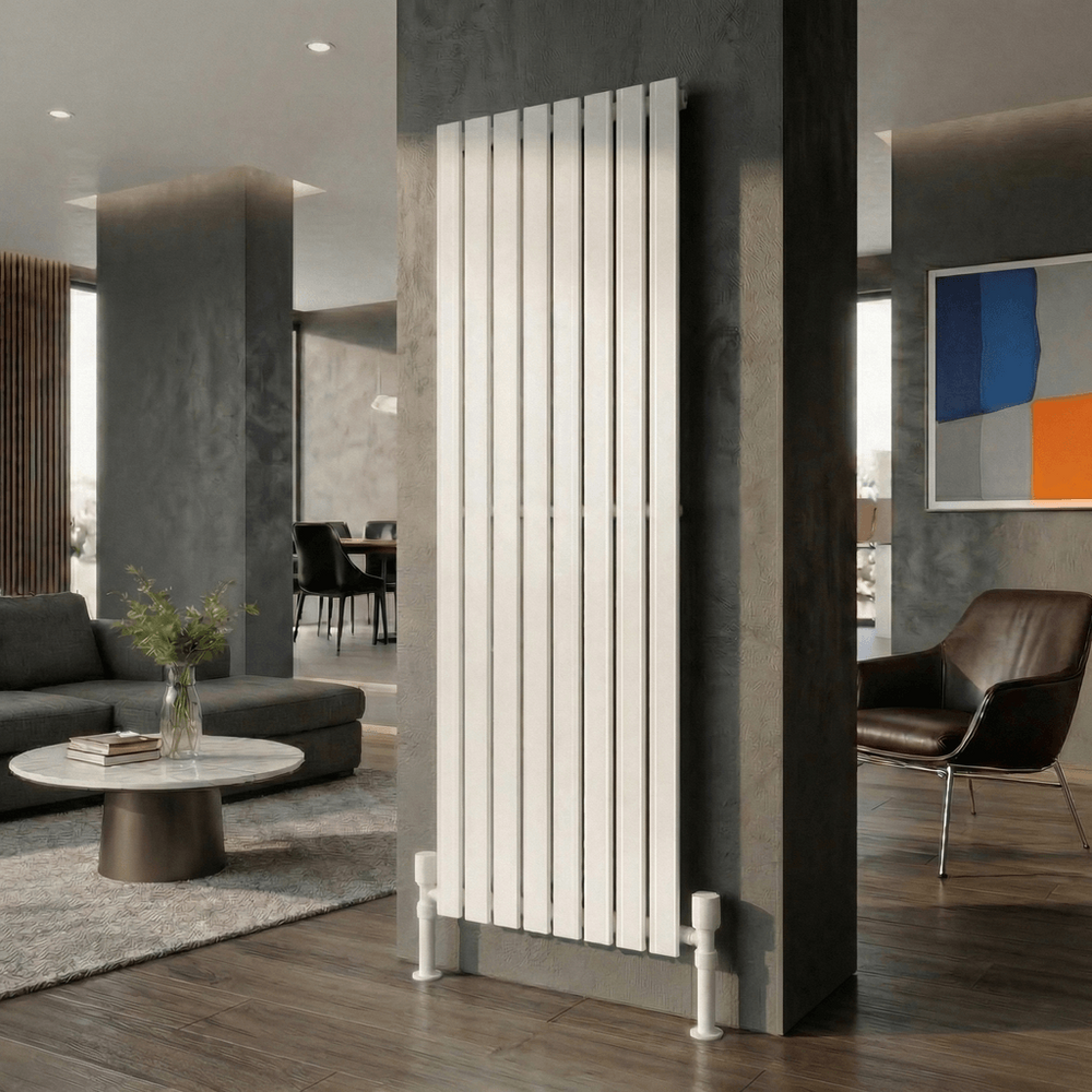 Zen Çelik Dekoratif Radyatör 1800x604 Beyaz - 1